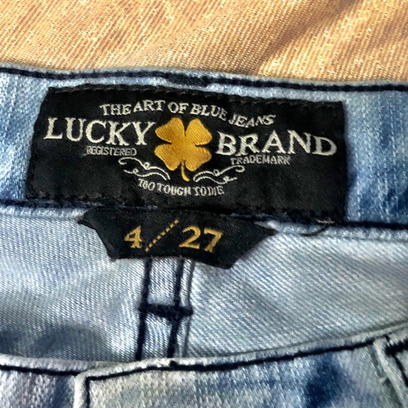 - Lucky Brand Tie Dye Denim Legging Jeans 4/27 - Picture 5 of 7